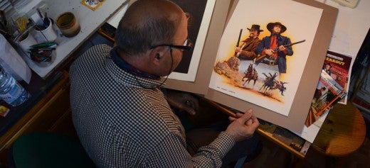 Il·lustrant un dels tradicionals dibuixos de western. Autor: David B.