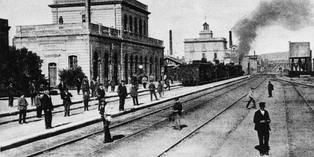 Estació. Portofolio Fotográfico de Sabadell. Anterior a 1903 / Arxiu fotogràfic Unió Excursionista de Sabadell (AFUES)