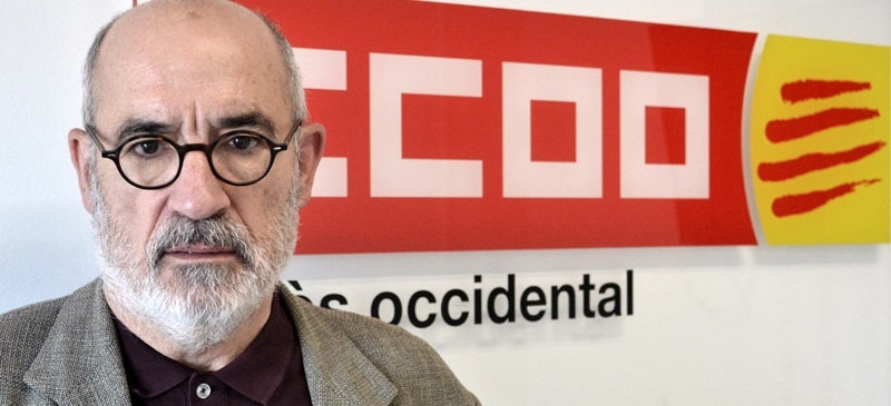 Foto portada: Alejandro Ruiz, en la sede de CC.OO. Autor: J.d.A. 