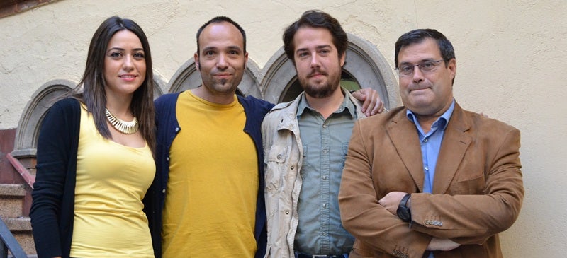 Els quatre regidors d'Unitat pel Canvi Elena Hinojo, Joan Berlanga, Edu Navarro i Ramon Vidal. L'espai va implosionar abans dels comicis de 2019 i van quedar fora per primer cop a la història democràtica de la ciutat. Autor: J.d.A. 