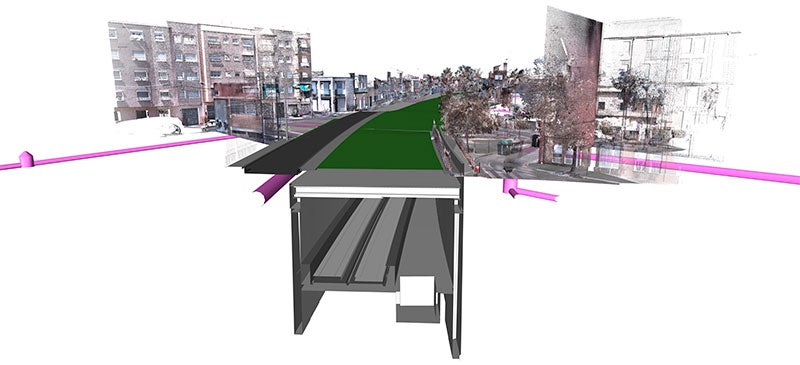 Foto portada: imatge virtual del soterrament. Autor: Territori i Sostenibilitat. 