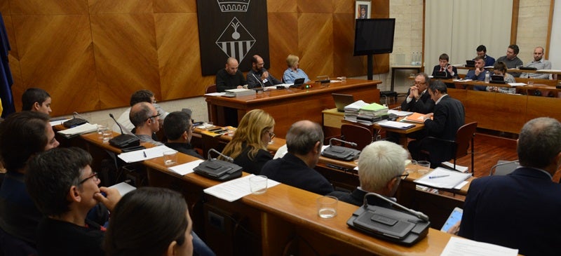 La sala de plens, aquest matí. Autor: David B. 