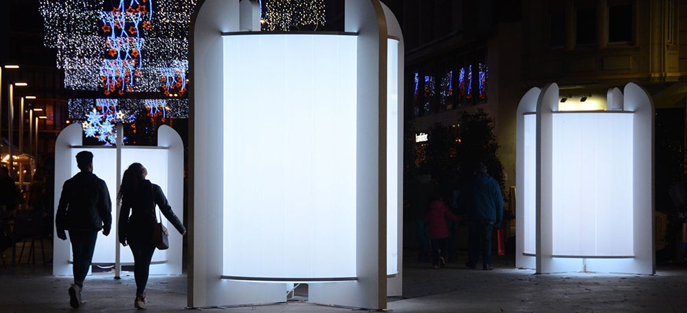 Els nous fanals gegants del Passeig. Autor: David B.