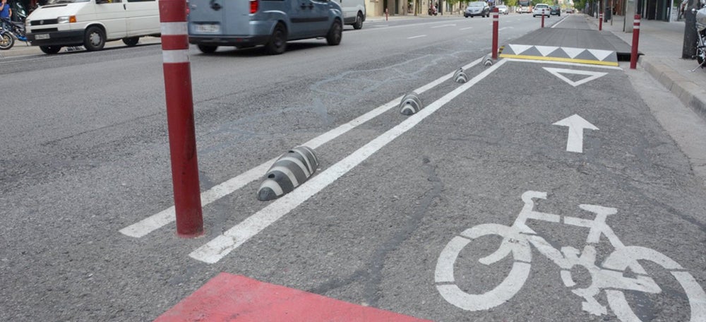 Carril bici Ronda Ponent. Autor. David B.