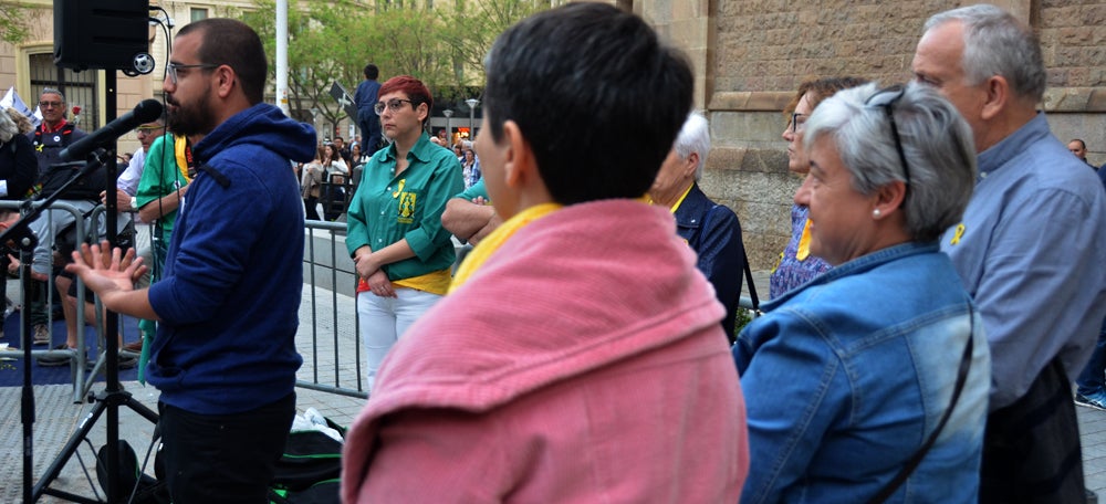 Foto portada: intervenció de Pol Leiva, nebot de Jordi Cuixart. Autor: David B.