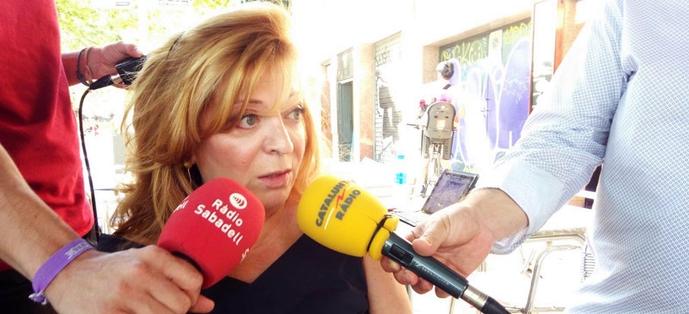 Foto portada: l'advocada de la Plataforma Sabadell Lliure de Corrupció, Presentación Galera. Autor: J.d.A. 