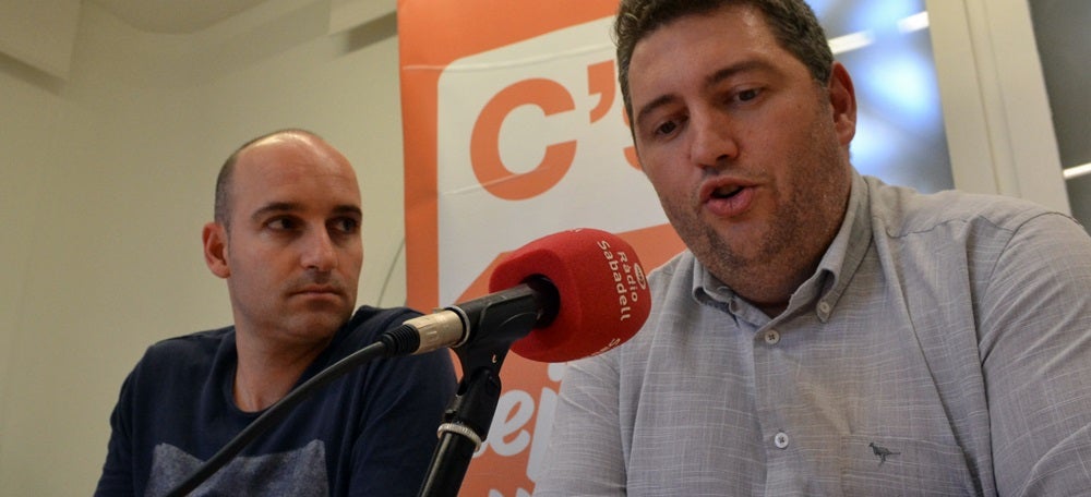 Foto portada: els regidors de Cs, Adrián Hernández i José Luis Fernández. Autor: J.d.A. 