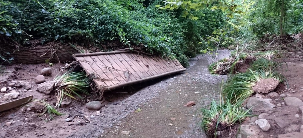 Foto portada: estat del torrent de Colobrers, aquest matí. Autor: cedida. 