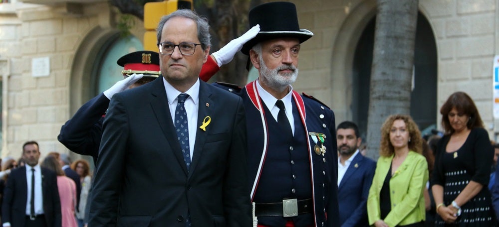 El president Torra, en la última Diada. Autor: ACN.