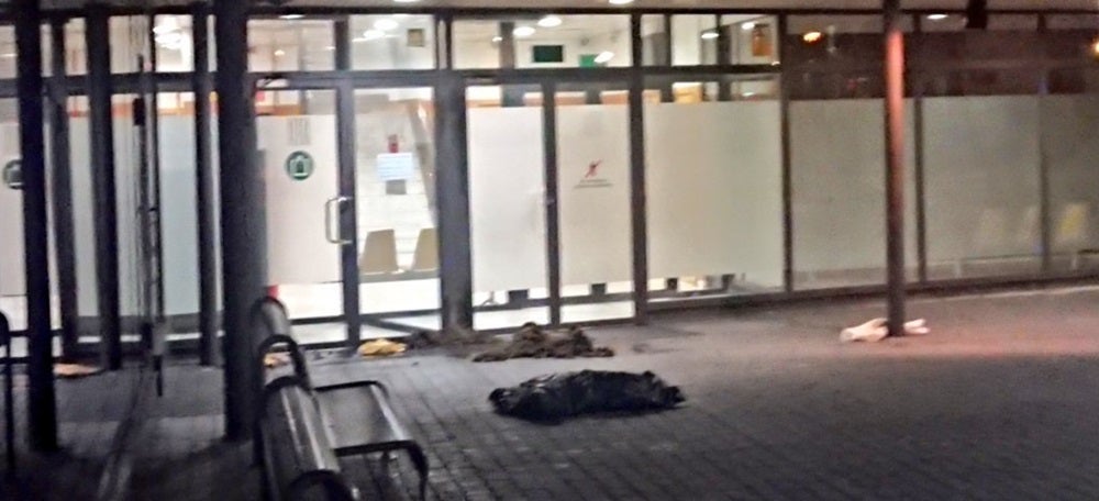 Foto portada: l'acció dels CDR. Foto: @cdrsabadell via Twitter.  