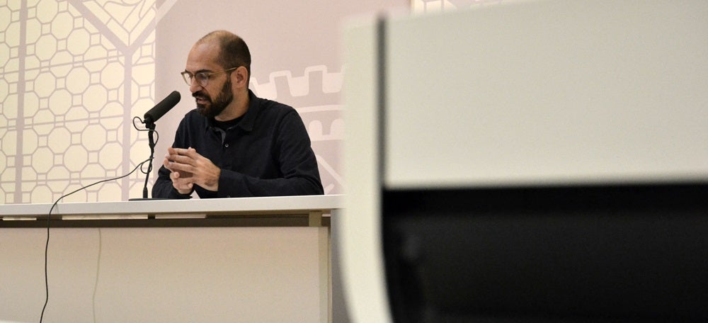 Foto portada: l'alcalde, aquest dimecres. Autor: J.d.A. 