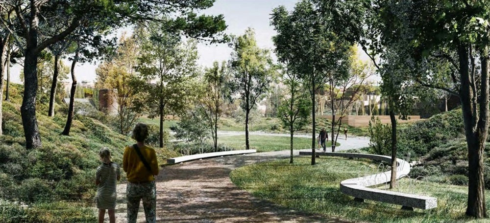 Maqueta del futur Parc del Nord.