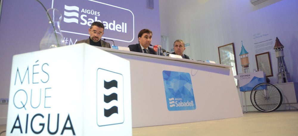 Roda de premsa Aigues Sabadell. Autor: David B.