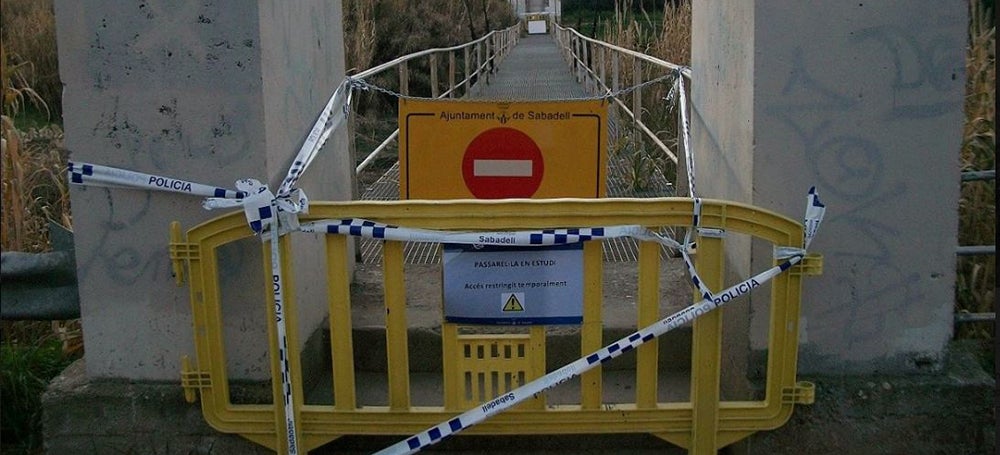 Pasarel·la Riu Ripoll. Autor: Policia Municipal