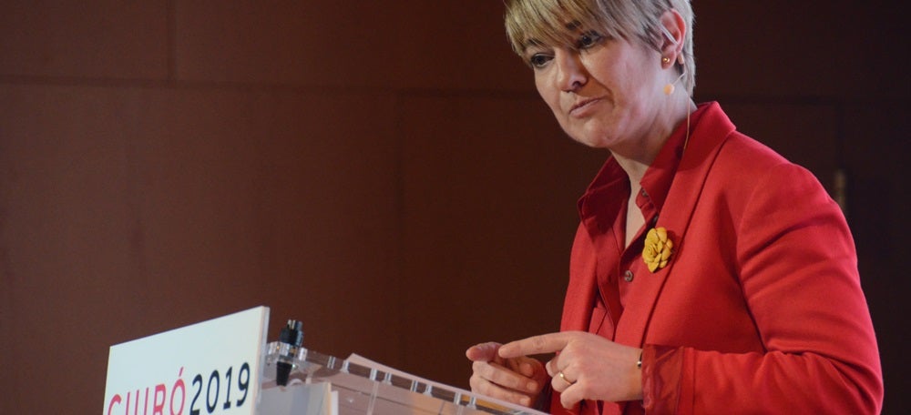 Ciuró, durant la conferència. Autor: J.d.A.