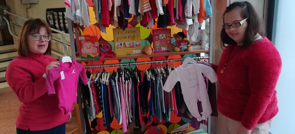 Mari Carmen Ortega i Laura Crespo  d'Andi Down. Cedida.