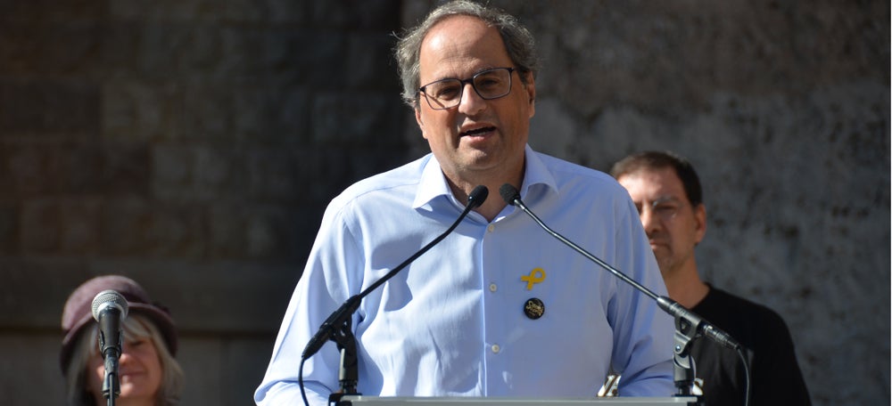El president de la Generalitat, Quim Torra. Autor: David B.