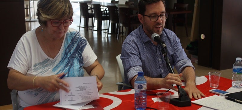 Foto portada: López Chamosa i Aranda, aquest dijous. Autor: PSC / cedida. 