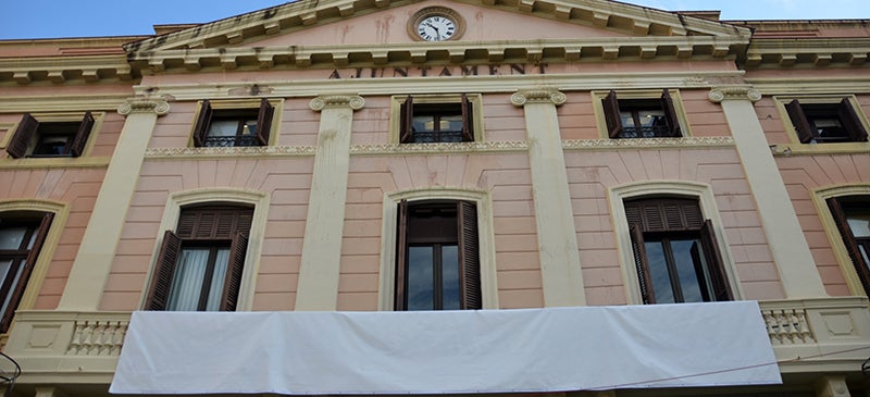 Foto portada: la pancarta, el dia de reflexió, 20 de desembre de 2017. Autor: David B. 