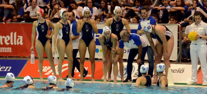 David Palma, amb les seves jugadores. Autor: David B. 