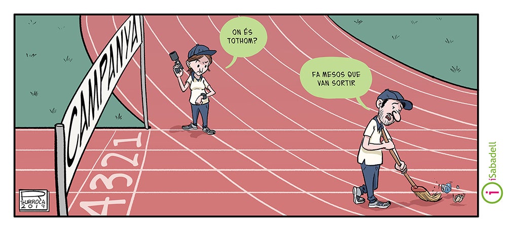 Vinyeta: tret de sortida a la campanya de les eleccions generals. 