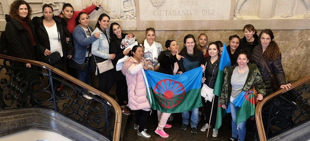 Recepció a joves gitanes. Autor: cedida. 