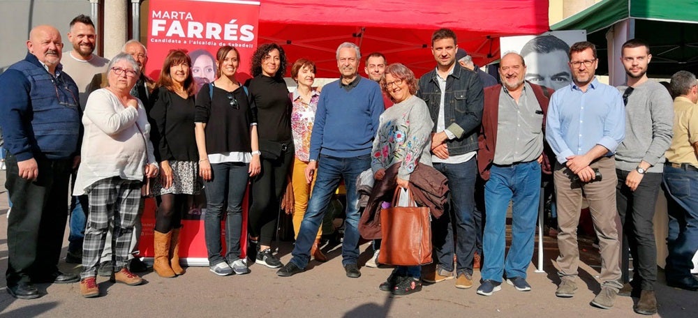 Foto portada: membres del PSC, aquest dimarts. Autor: cedida.