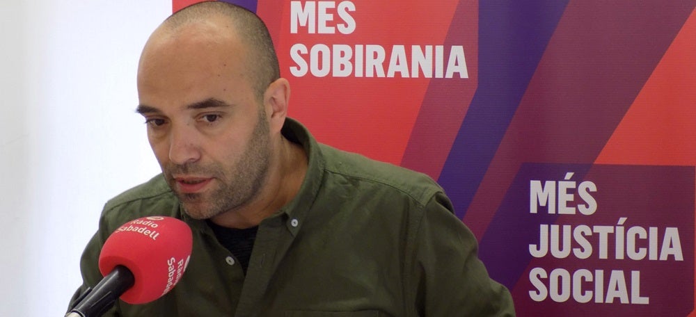 El cap de llista de Sabadell en Comú, Joan Berlanga. Autor: cedida. 