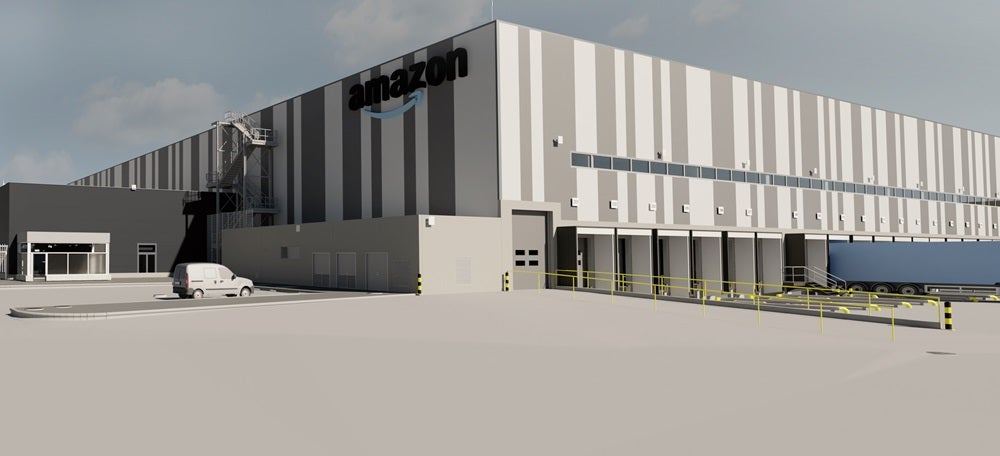 Una imatge renderitzada del projecte del nou centre d'Amazon. (Horitzontal)