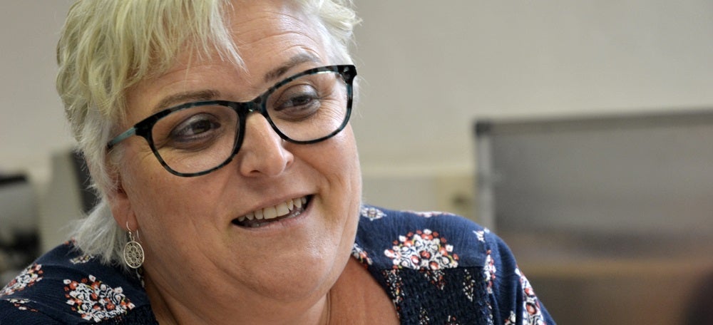 La portaveu de la Crida, Nani Valero. Autor: J.d.A.