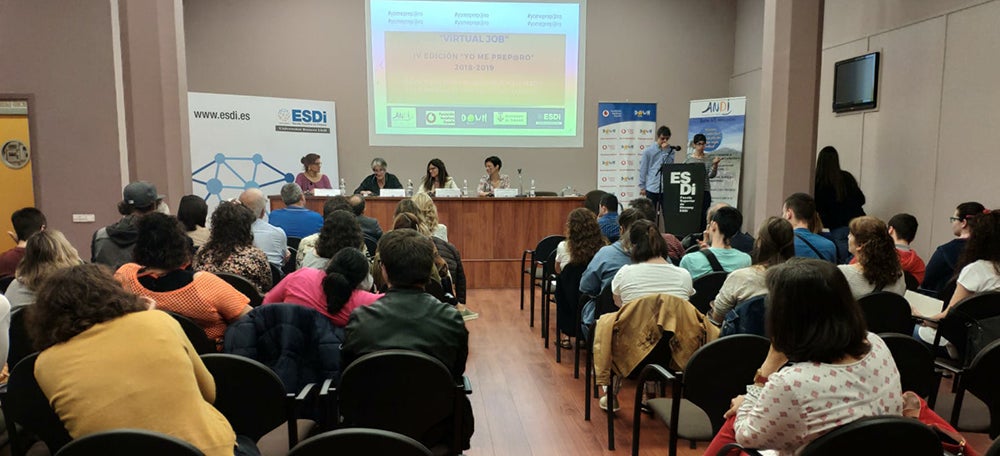 Un moment de la presentació del programa Yo me prep@ro. Autor: Andi Down Sabadell.