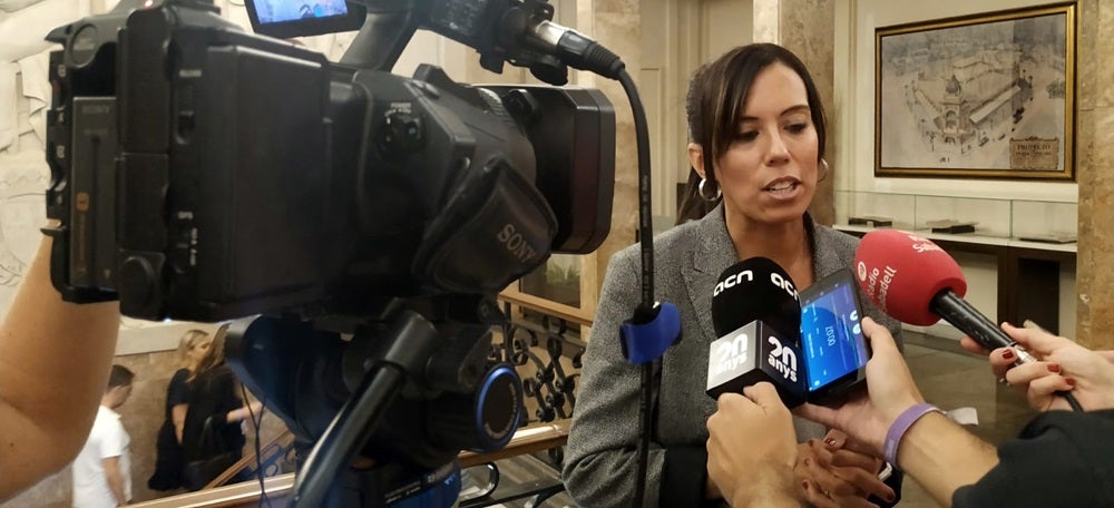 Foto portada: l'alcaldessa de Sabadell, Marta Farrés, aquest divendres. Autor: J.d.A.