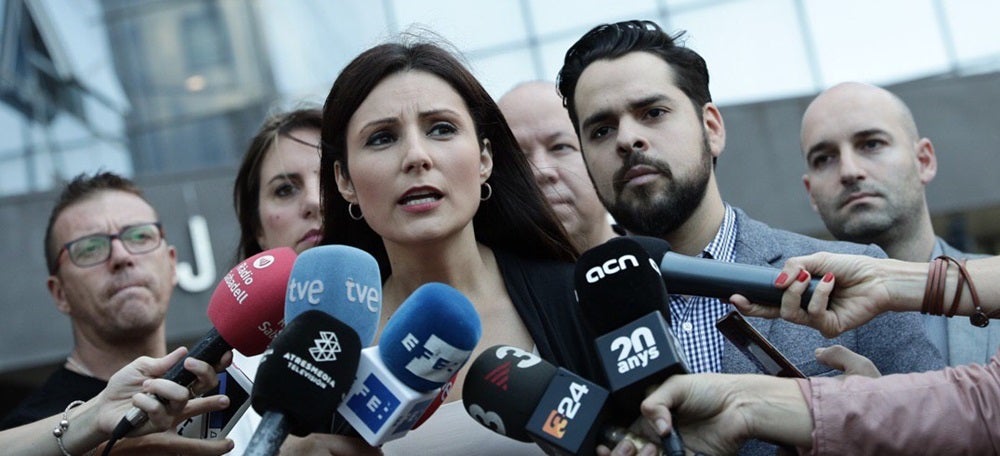 Foto portada: Lorena Roldán, acompanyada per càrrecs de Cs com Fernando de Páramo o Adrián Hernández. Autor: cedida. 