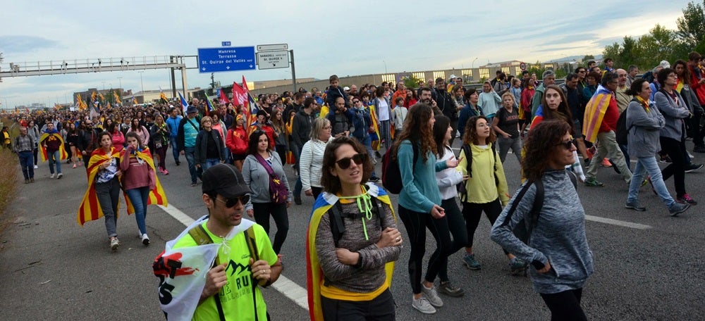 Manifestants per la C-58. Autor: David B.