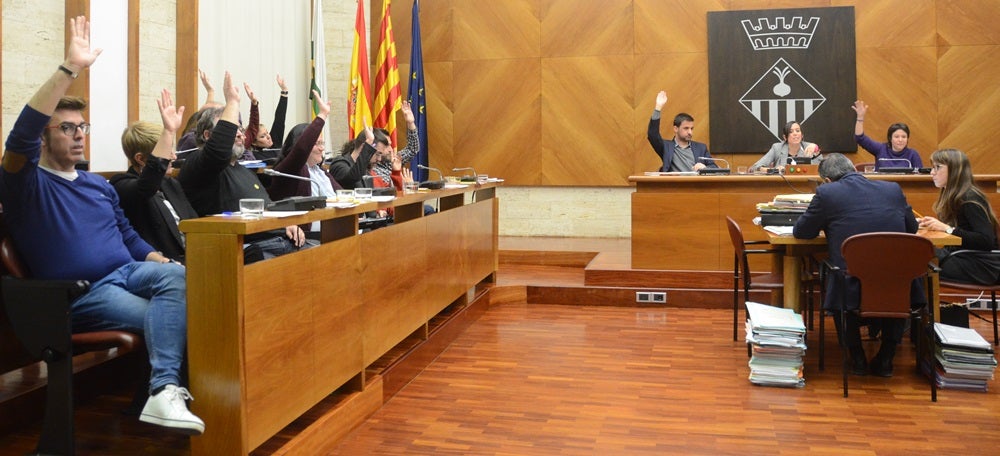 Foto portada: una de les votacions del ple d'aquest dimarts. Autor: David B.