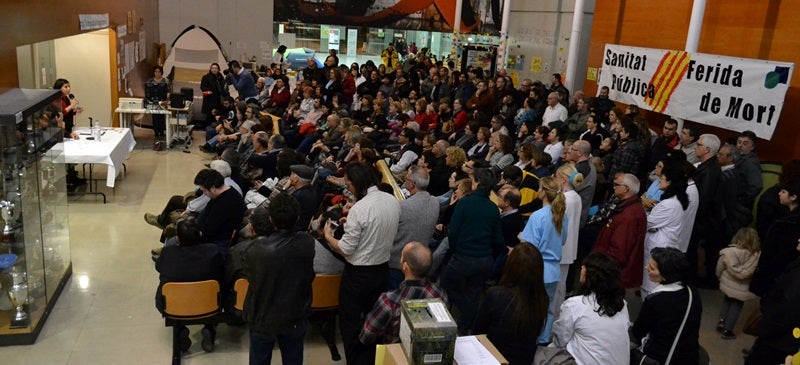 Durante la navidad de 2012 se llevó a cabo la acampada Taulí contra los recortes. Autor: J.d.A
