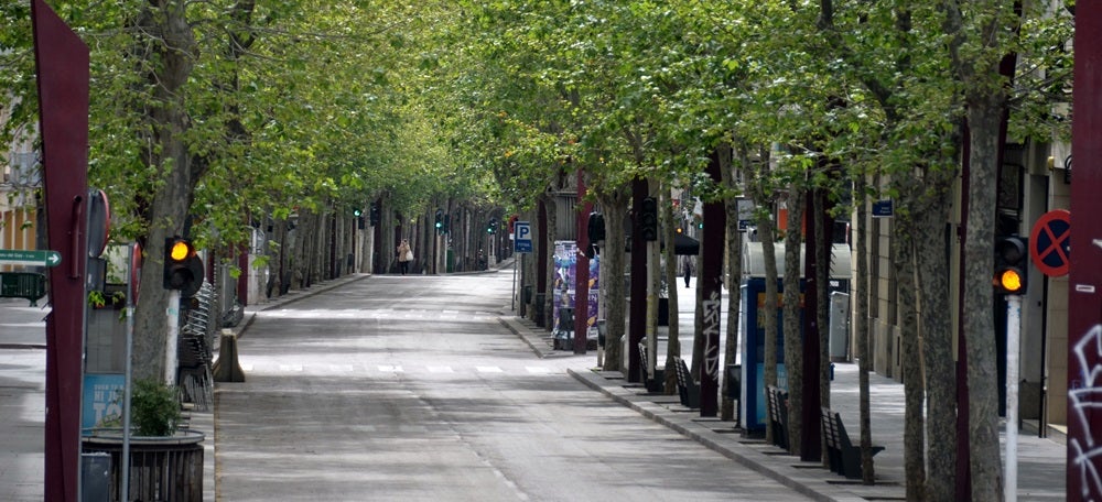 Així estan els carrers de Sabadell aquest Divendres Sant. Autor: David B.