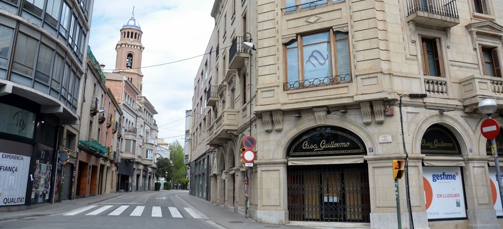 Així estan els carrers de Sabadell aquest Divendres Sant. Autor: David B. 
