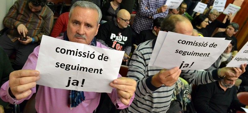 Membres de la plataforma per la sanitat pública. Autor: J.d.A.