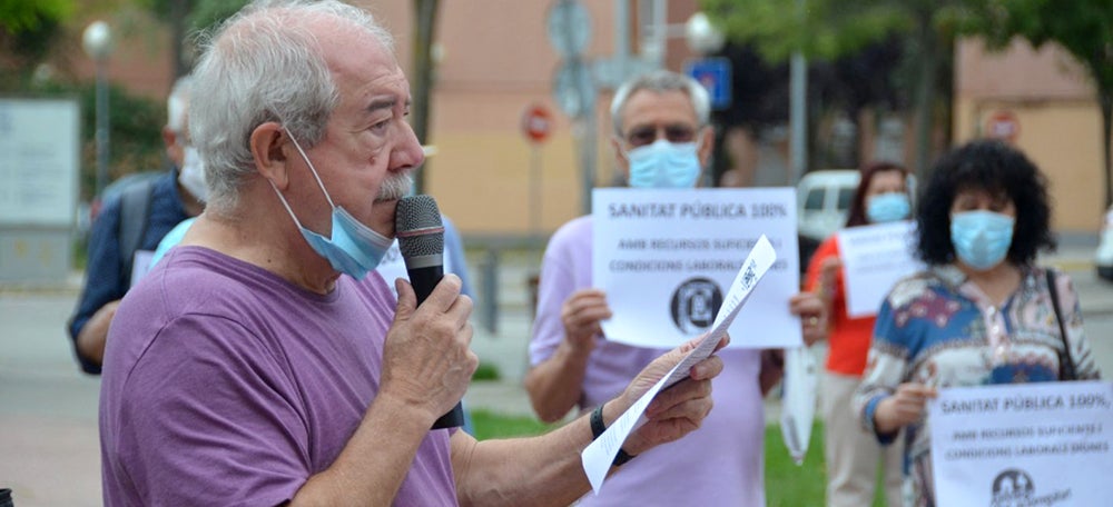 Concentració de la FAV davant del CAP Ca n'Oriac. Autor: David B.