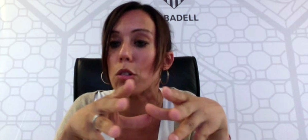 Foto portada: l'alcaldessa de Sabadell, Marta Farrés, durant la trobada telemàtica amb Sabadell Cercle d'Entitats.