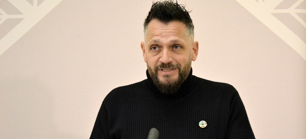 El tinent d'alcaldessa Jesús Rodríguez, aquest matí. Autor: J.d.A.