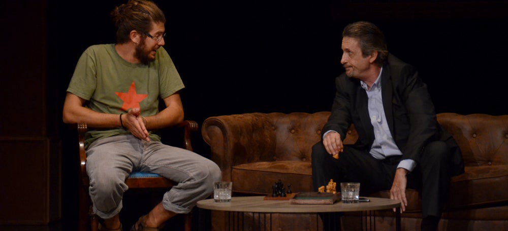 Foto portada: Jaume Madaula i Ramon Madaula, en un moment de Els Brugarol. Autor: David B.