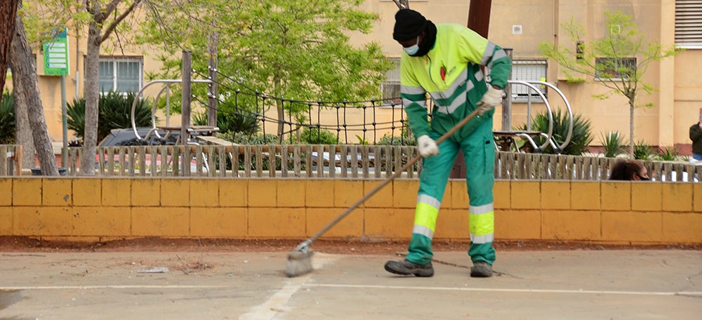 Un escombriaire a la plaça Picasso. Autor: David B.