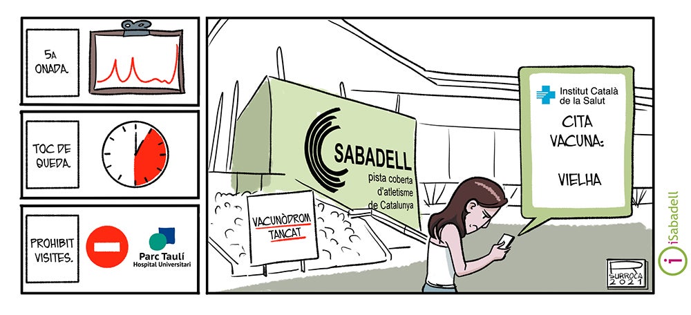 'Vacunòdrom tancat' (25/7/21). Autor: R. Surroca. 