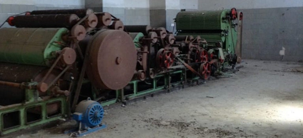 Foto portada: la cardadora que ara ha quedat destrossada. Autor: cedida. 