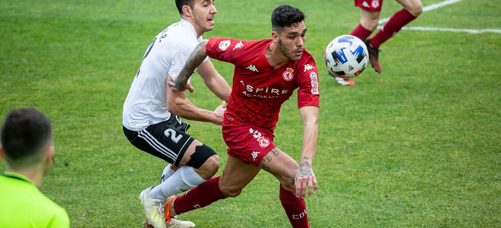 Araújo en un partit amb la Cultu. Autor: Diario de Burgos.