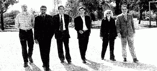 Candidats a l'alcaldia l'any 1999. El quart per l'esquerra és el republicà Josep Ma Civis. 