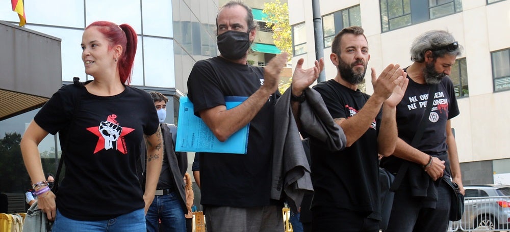 Foto portada: els quatre sabadellencs investigats a l'Operació Judes: Clara Borrego, Jordi Ros, David Budria i Xavi Duch. Autor: ACN.