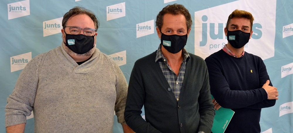Foto portada: els regidors de Junts Francesc Baró, Lluis Matas i Quim Carné. Autor: J.d.A.